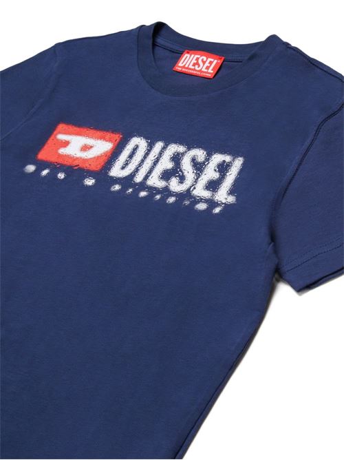 T-shirt bambino Diesel blu a manica corta DIESEL KIDS | J0247500YI9K8AT